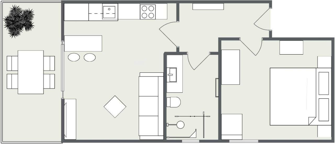 Apartmani Ksenija Tucepi Bagian luar foto